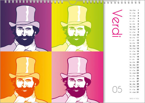 The composers calendar.