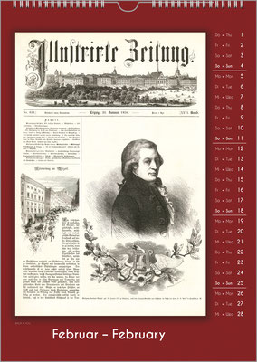 The composers calendar in Febuary.