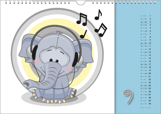 Music calendars for the very little ones.