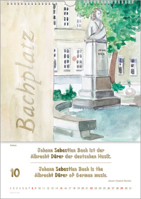 Music Gift Bach Calendar.