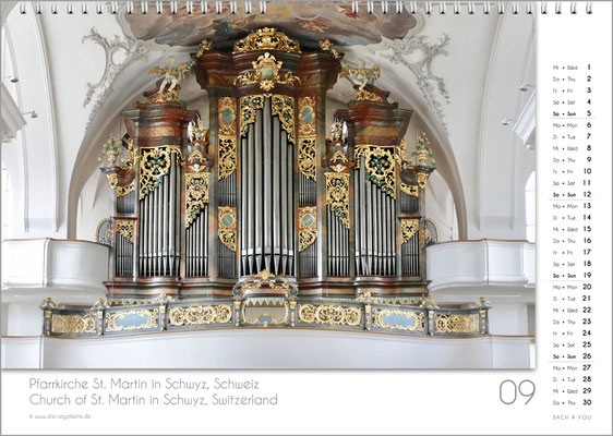 An organ calendar.