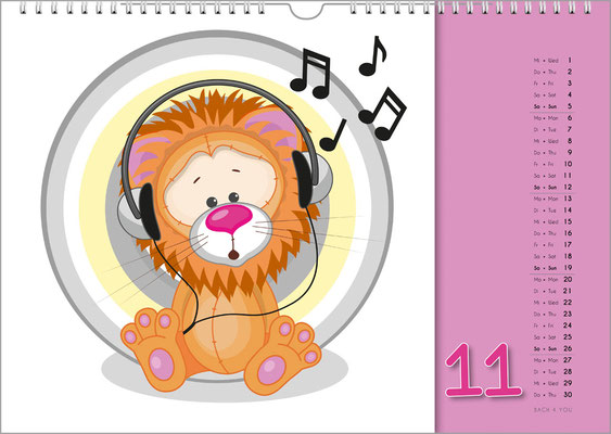 Music calendars for the very little ones.