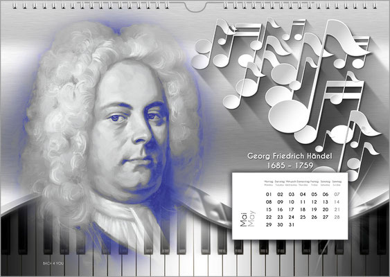 Music gift composers calendar.