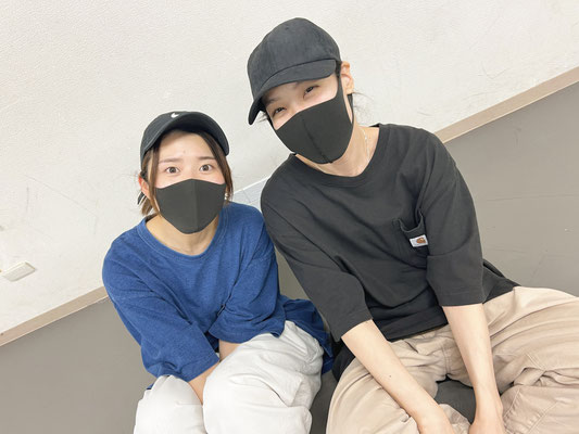 千葉ダンススクール Beat squadの西千葉スタジオ・土曜日20時クラスの仲良しチーム、ミヅキ＆エム♪とっても頑張り屋さんな2人♪