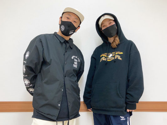 千葉ダンススクール Beat squad、稲毛・長沼クラスのインストラクター♪左がTADA先生、右がアシスタントインストラクターのEMU先生♪