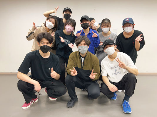 千葉 ダンススクール Beat squadの西千葉スタジオ・土曜日16:30クラスに、大学生のヨシミツが入会してくれました、嬉しい♪