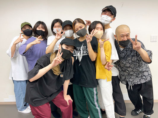 千葉ダンススクール Beat squadの西千葉スタジオ・土曜日クラスメンバー♪皆とっても真面目で頑張り屋さんな良い子達です♪