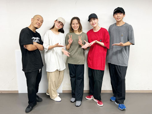 千葉ダンススクール Beat squaの土曜日・POPPIN＆アニメーションクラス♪先日体験レッスンに参加してくれたアイコちゃんが、この日からご入会をしてくれました、嬉しい♪