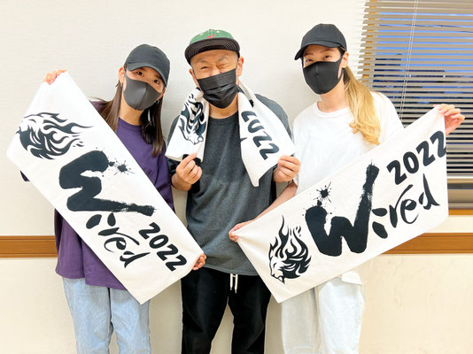 ダンス発表会・Wiredのオリジナルタオルを頂きました♪暑い夏のヒップホップダンスに、大切にヘビロテさせて頂きます♪
