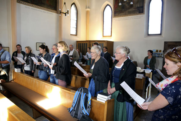 Chorausflug des Kirchenchors St. Clemens Eschenlohe nach Maria Eck und auf die Frauen-Insel im Chiemsee
