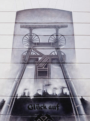 Förderturm Wandgestaltung in Bochum