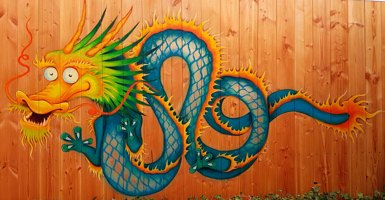 Private Drachen Wandgestaltung in Witten