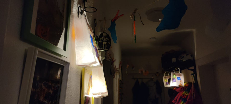 Selbstgebastelte Laternen