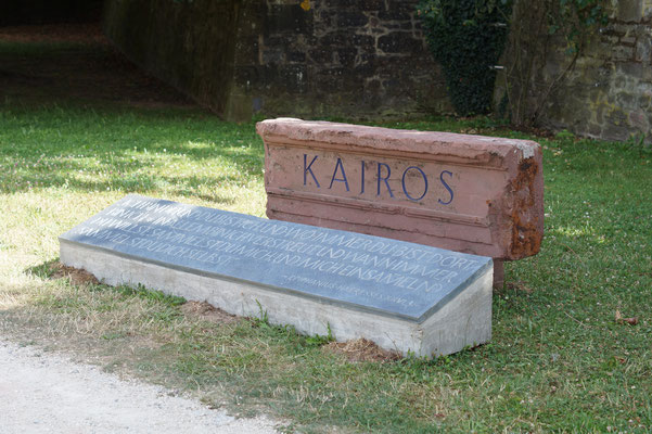 KAIROS - Steininstallation Riedingerwiese Aschaffenburg - Sandstein, Schiefer, 2022