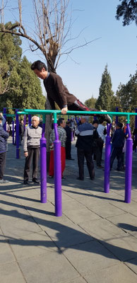 Peking - Sportanlage im Park - März 2019 