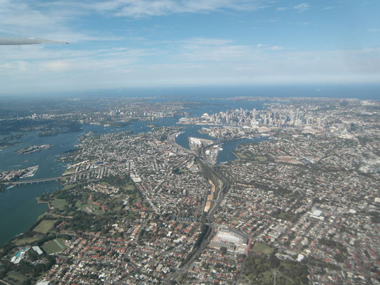 Abflug von Sydney - Februar 2015