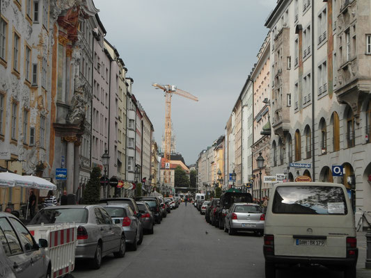Sendlinger Straße Ecke Schmidstraße - Blick Richtung Marienplatz - Juni 2011 