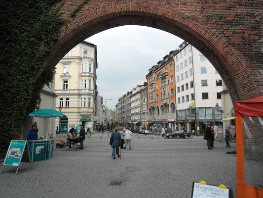 Sendlinger Straße -  Blick vom Sendlinger Tor in die Sendlinger Straße - Juni 2011 