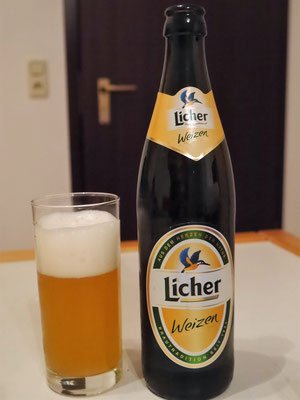 留学先Giessenの（正確には隣町Lichの）地ビール（ヴァイツェン）