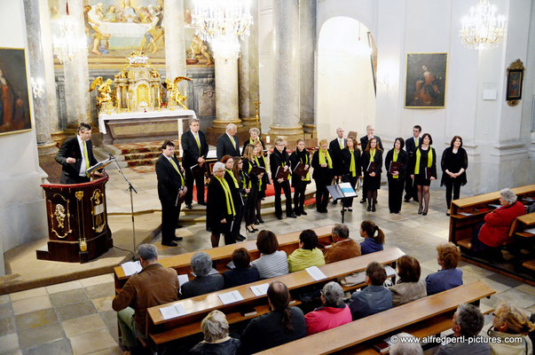 Konzert der Chorvereinigung pro musica in der Augustinerkirche im Rahmen der Korneuburger Kultur- und Musiktage 2015.