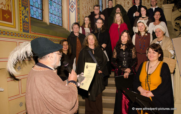 Chorvereinigung pro musica beim Mittelalterlichen Advent im Korneuburger Rathaus