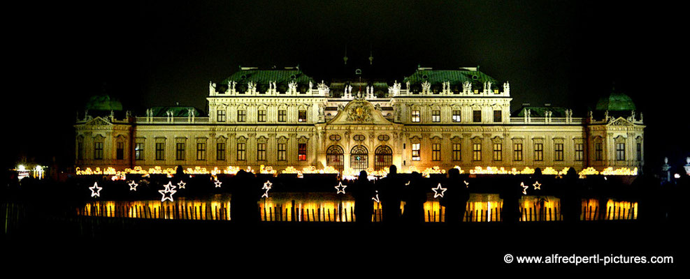 Impressionen von Wiener Adventmärkten - Belvedere
