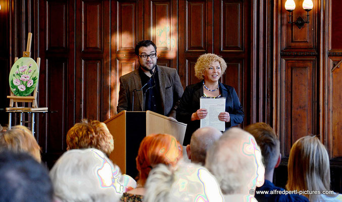 Florian Koller und Ludmilla Wingelmaier - Vernissage 11. Korneuburger Kunstkilometer im Korneuburger Rathaus