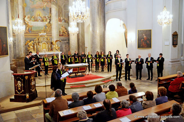 Konzert der Chorvereinigung pro musica in der Augustinerkirche im Rahmen der Korneuburger Kultur- und Musiktage 2015.