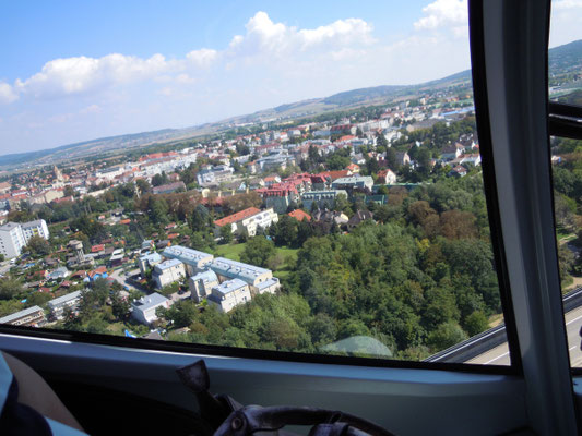 Hubschrauberflug über Korneuburg