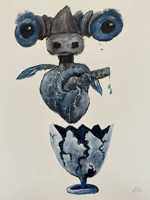 XV Der Teufel | 40x30 cm |  175,- €