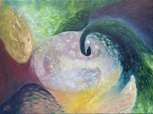 Gegen Ende der Nacht | 30 x 42 cm | 216,- €