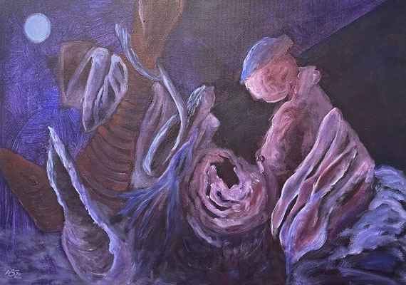 Nachtfischen 50 x 70 cm | 360,- €