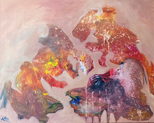 Wölfe 40 x 50 cm | 360,- €