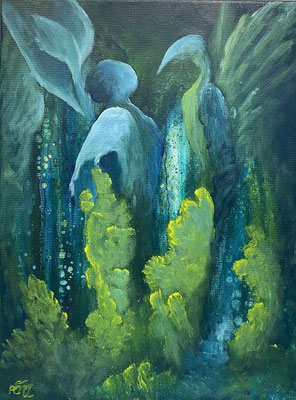 Spirituelle Begegnung II 40 x 30 cm | VERKAUFT