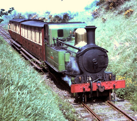 IOM Railway Train at Port Soderick 1968