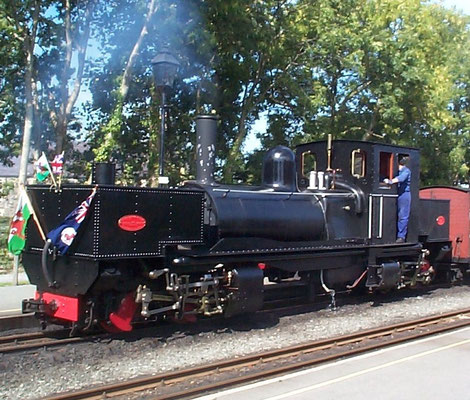 BP 0-4-4-0G K1 at Dinas, Welsh Highland Railway 9.06