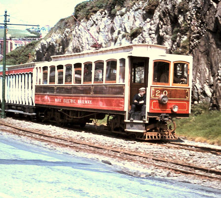 MER Tramcar No.20 at Derby Castle, Douglas IOM 1968 