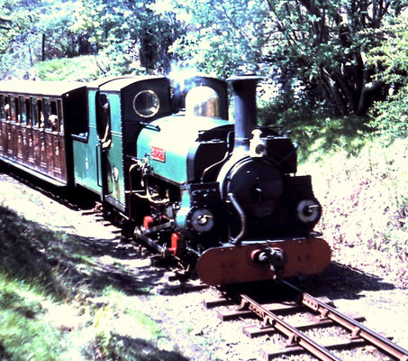 FR 2-4-0ST Blanche at Tan-y-Bwlch 1966