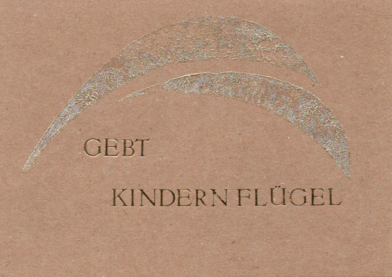 Taufkarte Kinder Packpapier Maxikarte