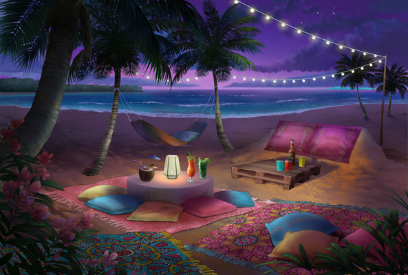 Strand cosy bei Nacht [ab Episode 7]