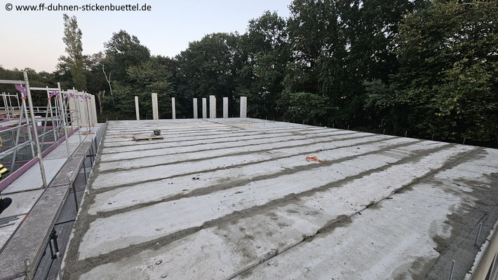Die abgeschlossene Dachfläche © FF-Duhnen-Stickenbüttel