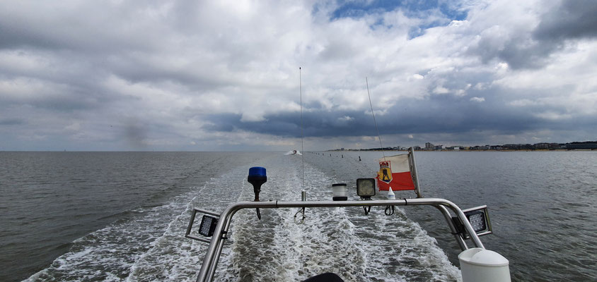 Der Wind und die Nordsee nagen schon an der Stadt Cuxhaven ;-) © FF-Duhnen