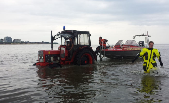 Einsatzende im Watt © Freiwillige Feuerwehr Cuxhaven-Duhnen