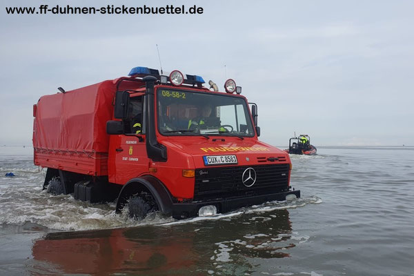 Das Boot ist abgesetzt © FF-Duhnen –Stickenbüttel