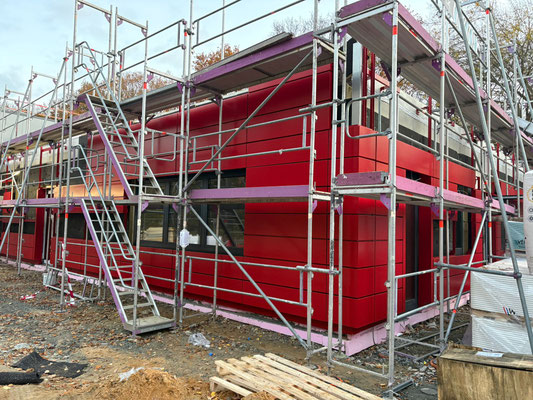 Die Fassade des Sozialtraktes © FF-Duhnen-Stickenbüttel