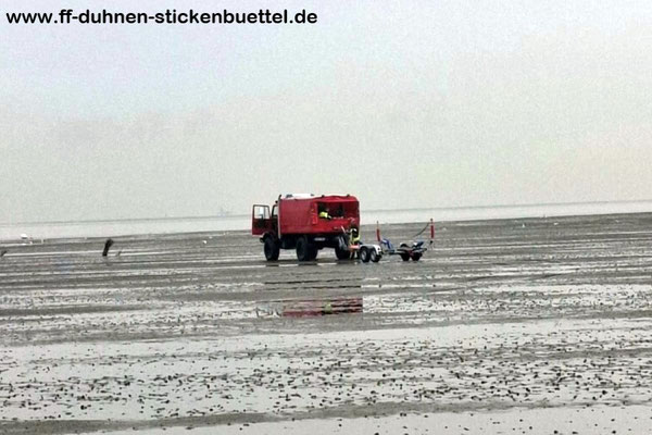 Warten auf die Rückkehr des Bootes © FF-Duhnen –Stickenbüttel