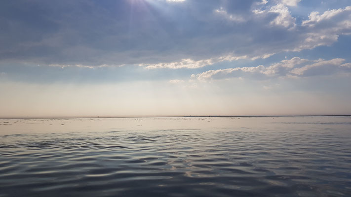 Blick über das Eitzenloch Richtung Neuwerk © Freiwillige Feuerwehr Cuxhaven-Duhnen