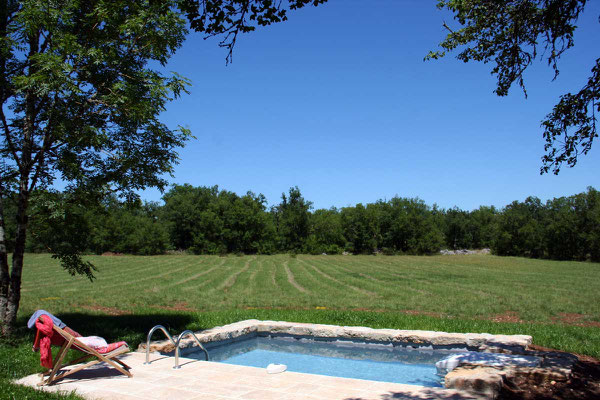 piscine privée location séjour Lot Quercy 