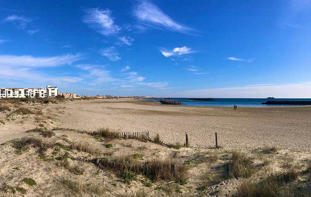 plage rochelongue  - gite la maison du Cap d'Agde 