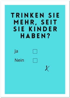 Postkarte "Trinken Sie mehr...?" | Rabenmütter Verlag